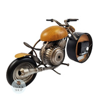 14.5cm Orange Motorbike Battery Table Clock By COUNTRYFIELD image