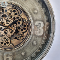 60cm Jolijn Bronze Moving Gear Wall Clock By COUNTRYFIELD image