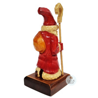 18cm Hand Carved St Nicholas German Incense Burner By Master Carver image