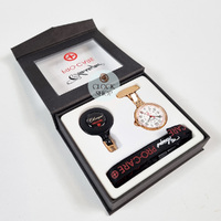 30mm Rose Gold Plated Nurses Watch Pro Care Set By CLASSIQUE image