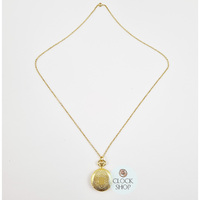 30mm Gold Womens Pendant Watch With Crest By CLASSIQUE (Arabic) image