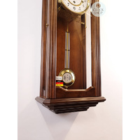 67cm Walnut 8 Day Mechanical Chiming Wall Clock By HERMLE image