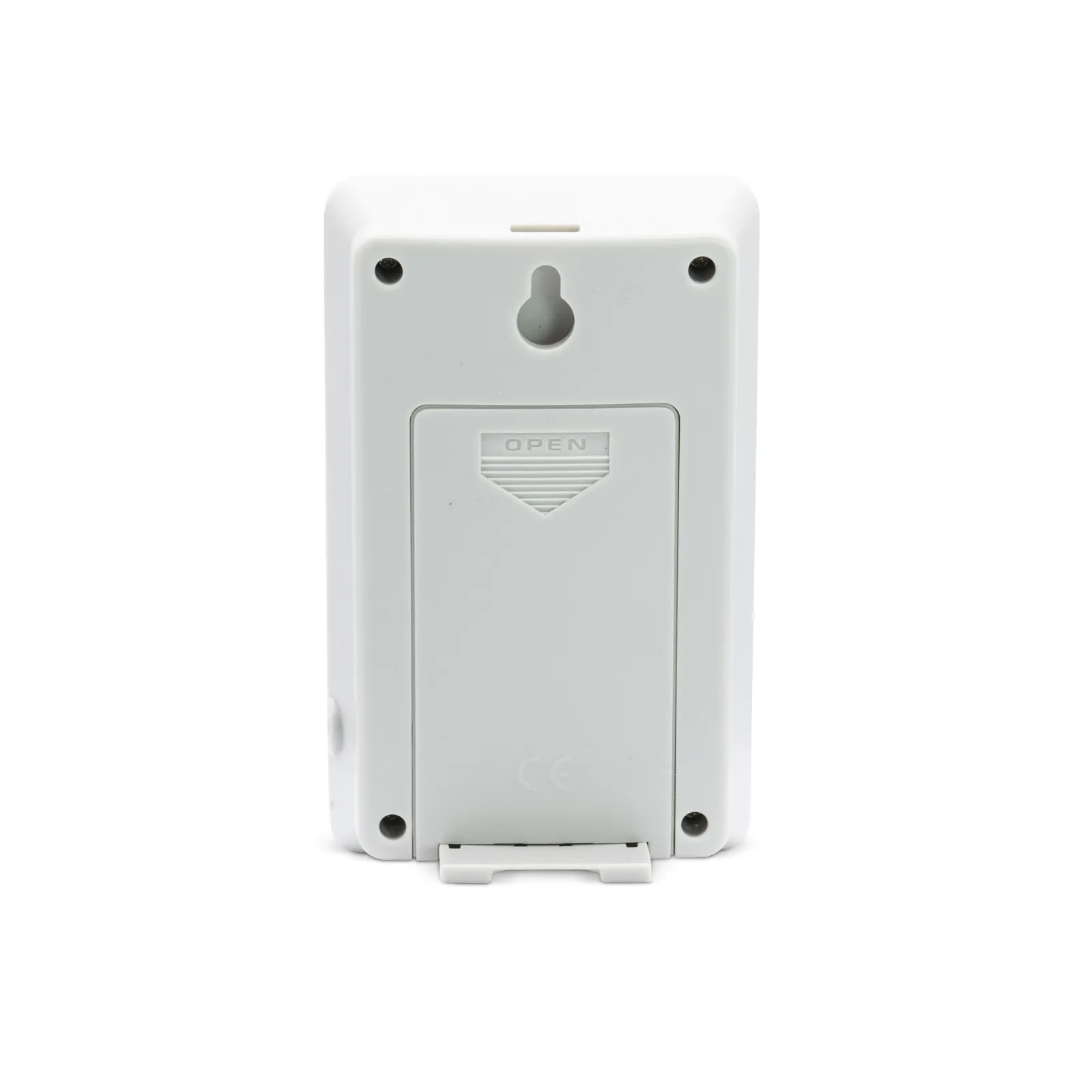 15cm Sklyer White LCD Digital Alarm Clock With Weather Station By ACCTIM image