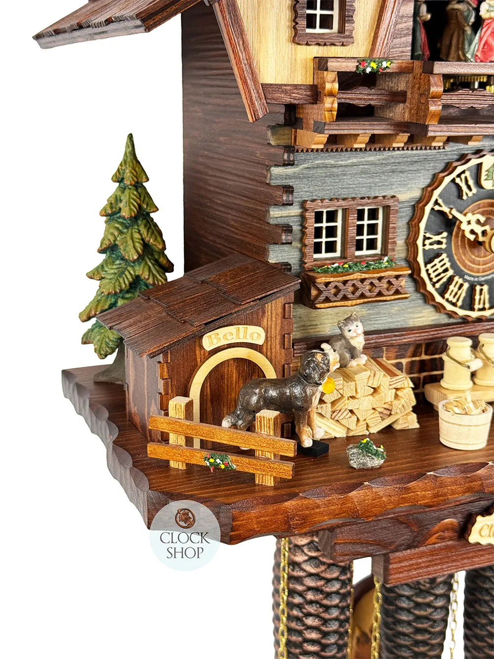 Clock Of The Year 2025 8 Day Mechanical Chalet Cuckoo Clock With Dancers By HÖNES image