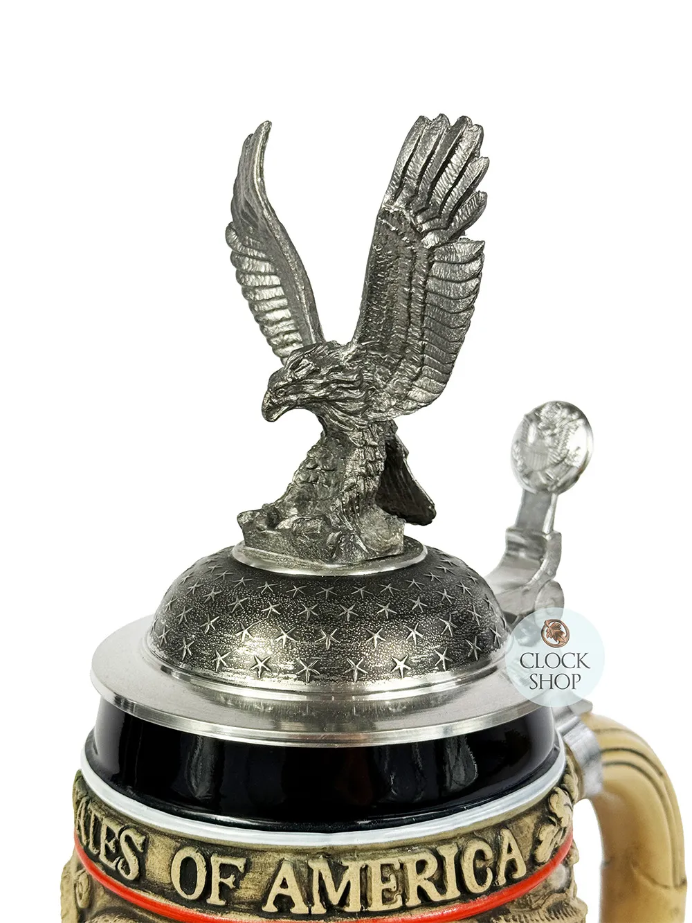 250th Anniversary Of The United States Of America Beer Stein With Pewter Eagle Lid 1.2L By KING image