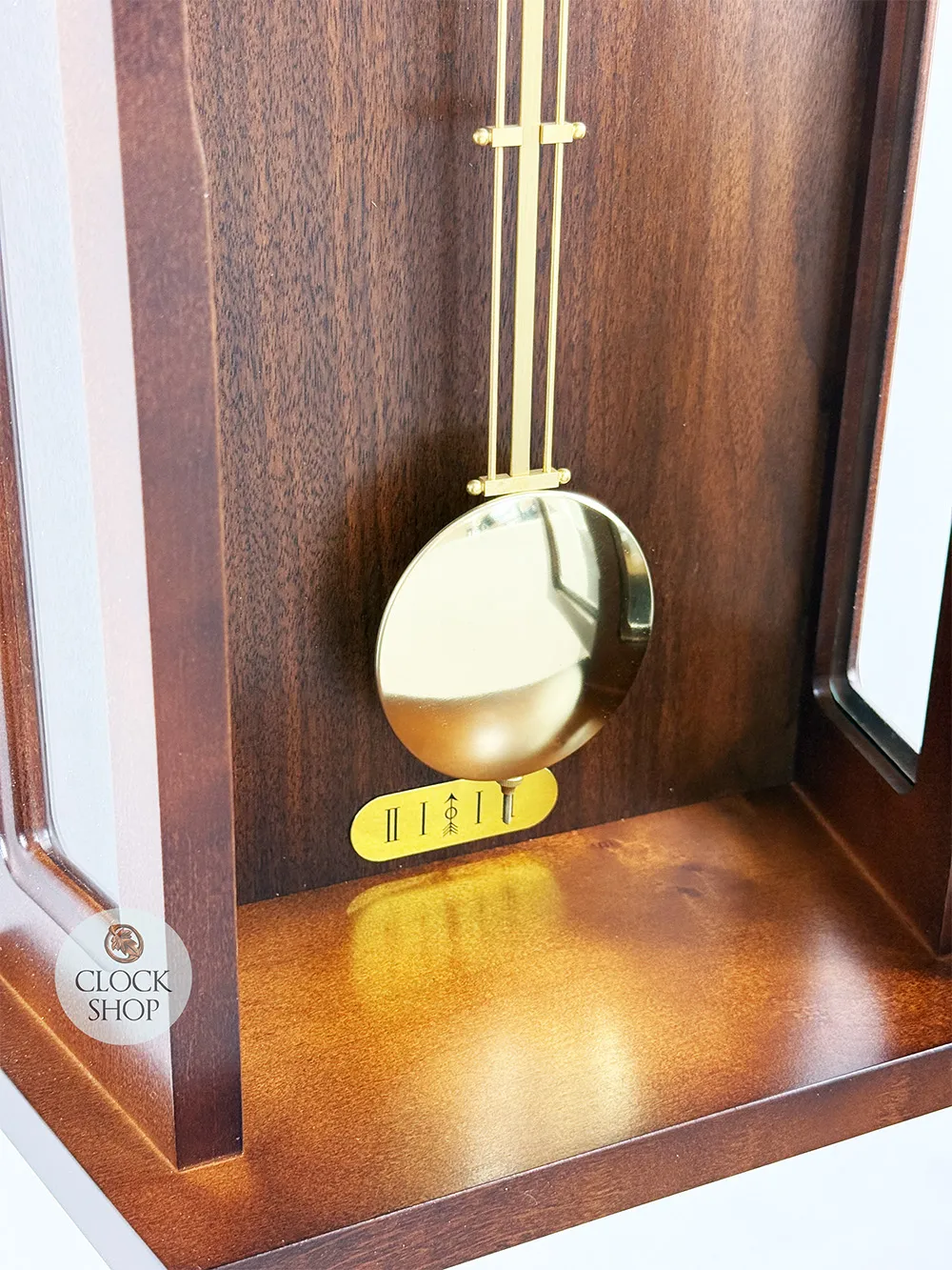 67cm Walnut 8 Day Mechanical Bim Bam Wall Clock By AMS image