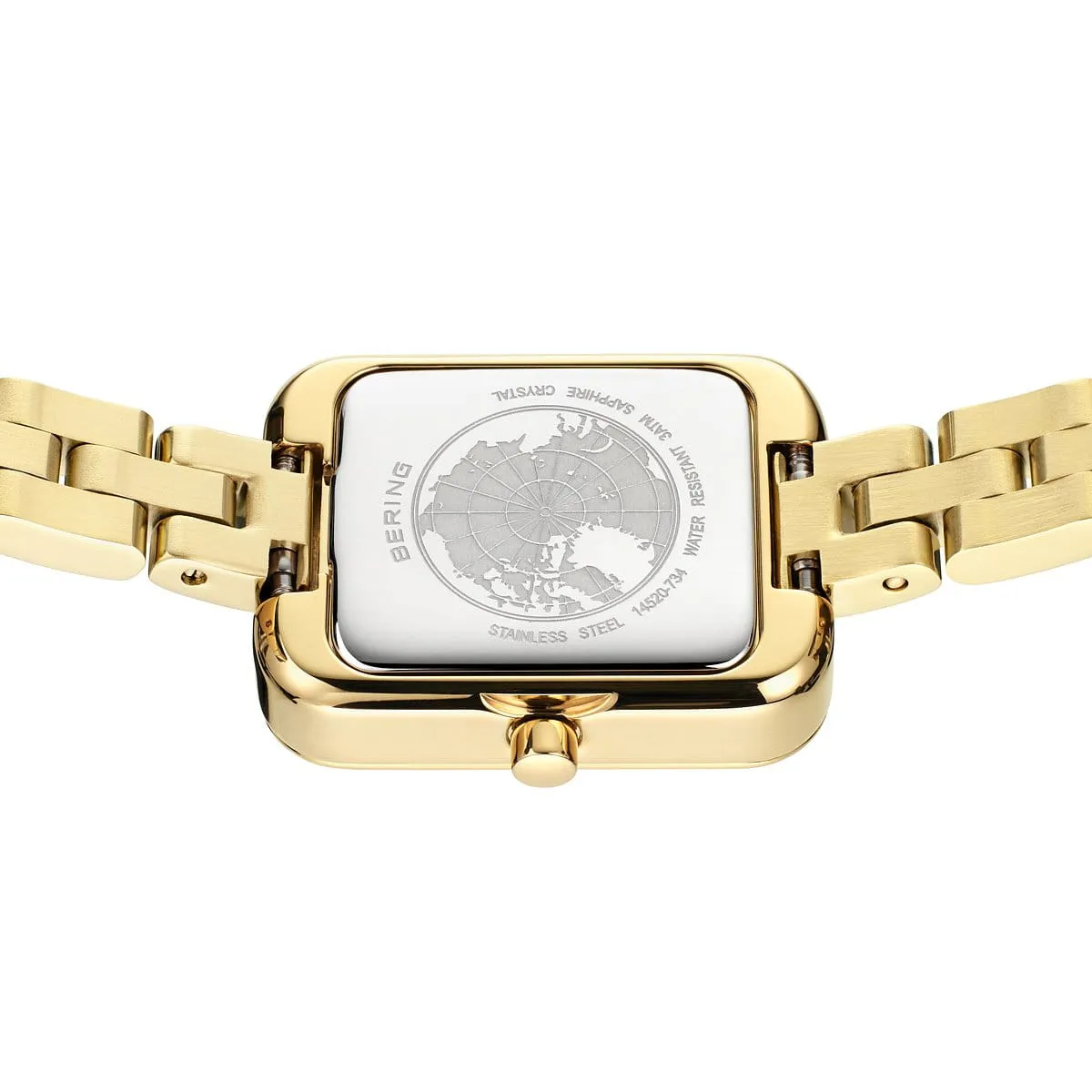 26mm Classic Collection Womens Watch With White Dial & Gold Stainless Steel Link Strap By BERING image