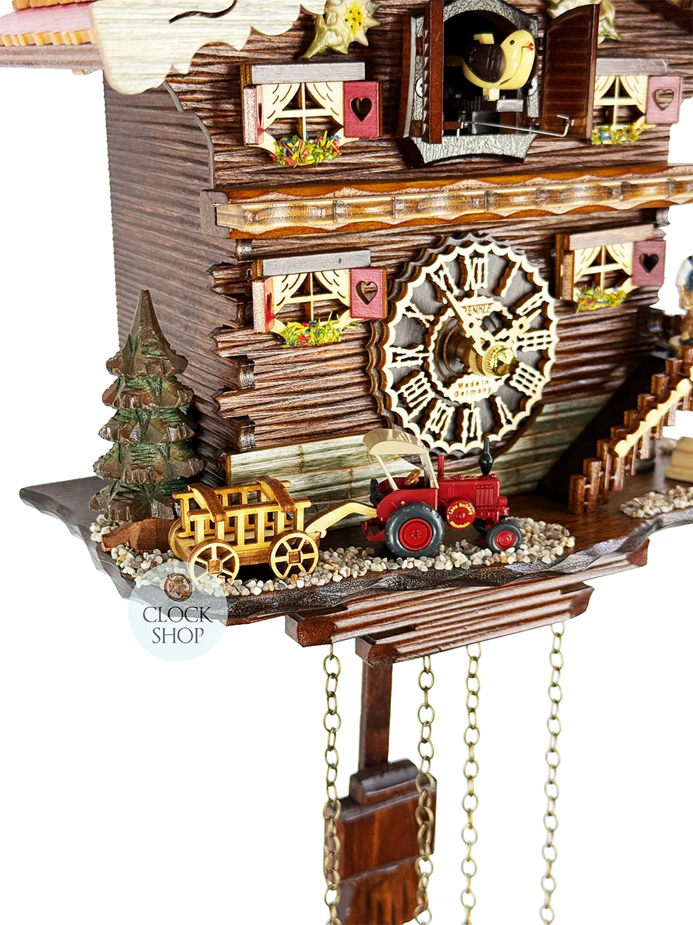 Tractor Battery Chalet Cuckoo Clock By TRENKLE image