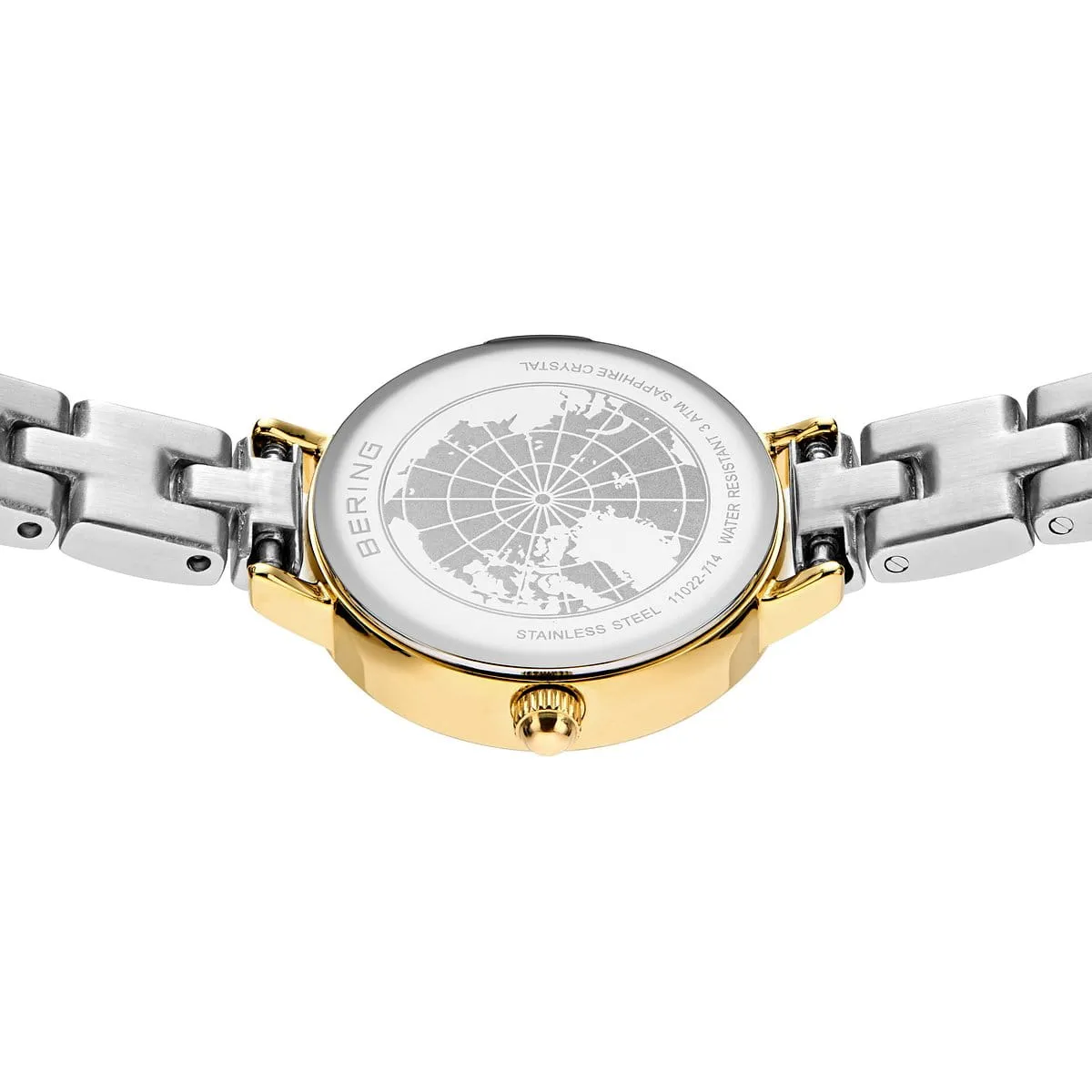 22mm Classic Collection Womens Watch With White Dial & Two-Tone Band By BERING image