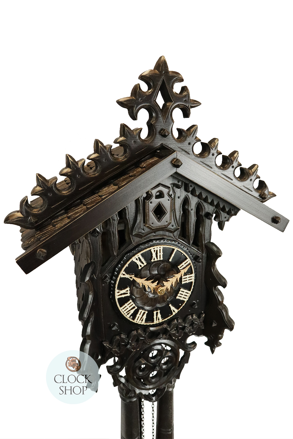 Railroad House Gothic 8 Day Mechanical Cuckoo Clock 48cm By GERHARD SCHMIEDER  image