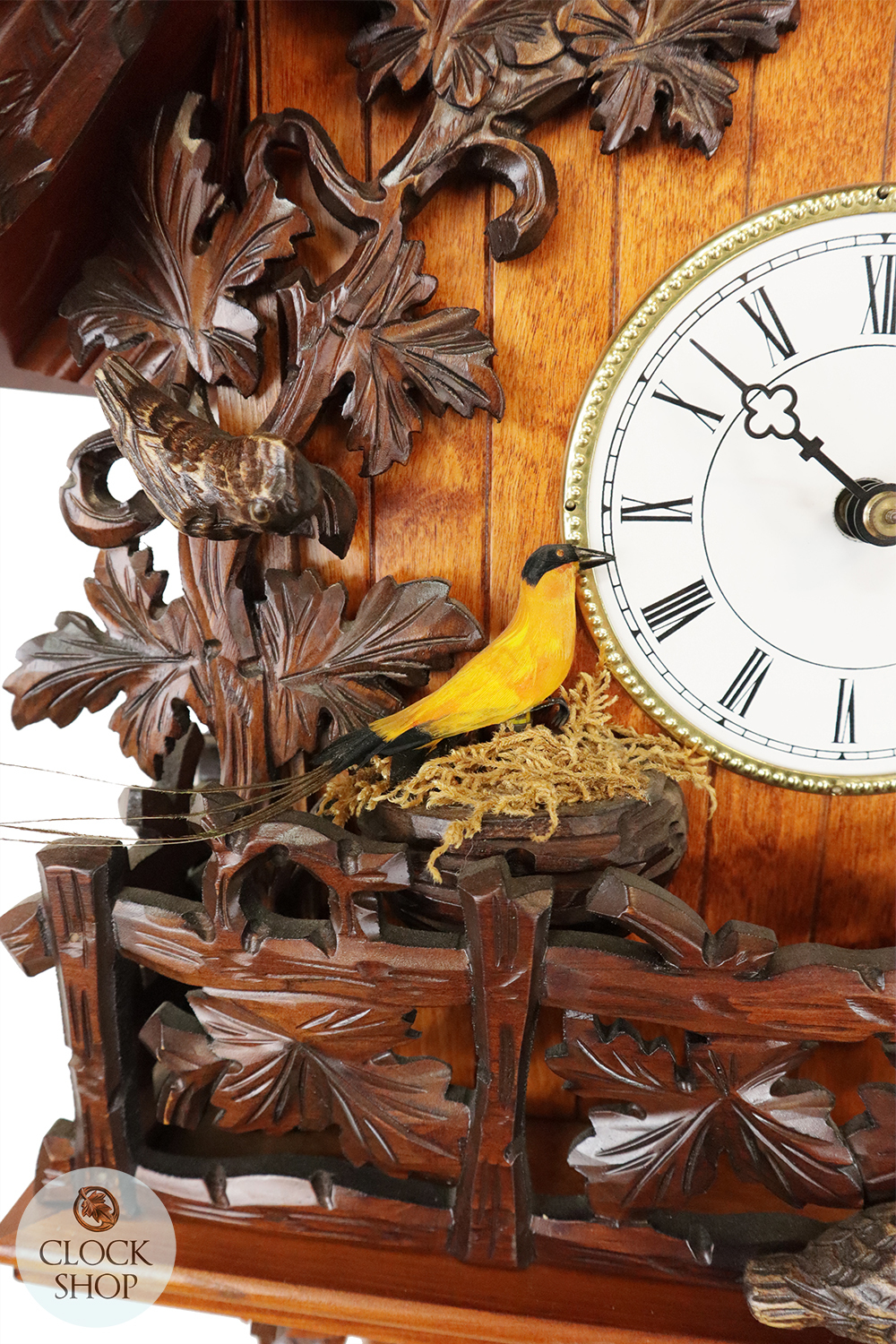 Chirping Bird 8 Day Mechanical Chalet Cuckoo Clock 44cm By ROMBA image