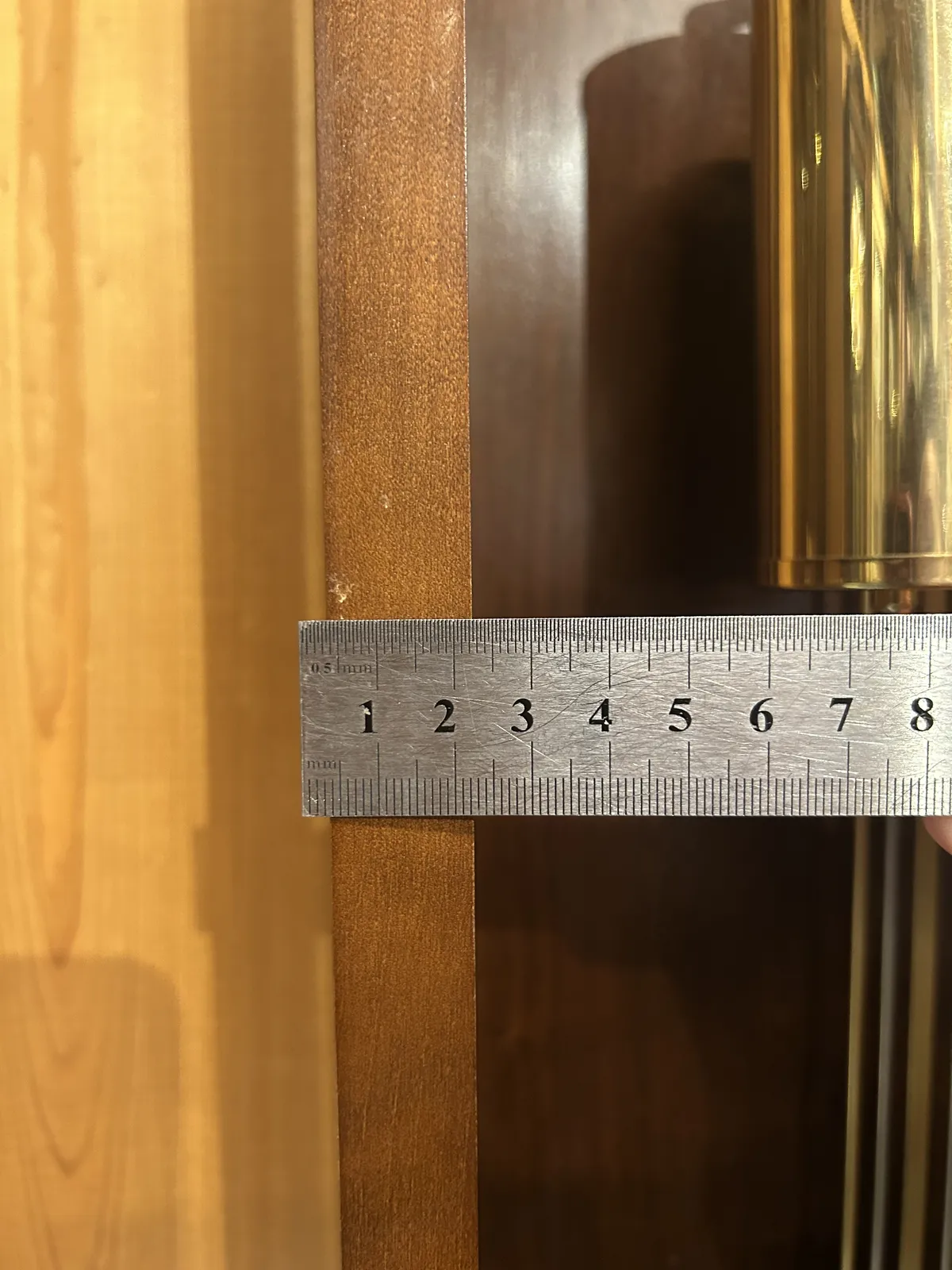 86cm Walnut 8 Day Mechanical Regulator Wall Clock By HERMLE (Marks On Inside Rear Panel) image