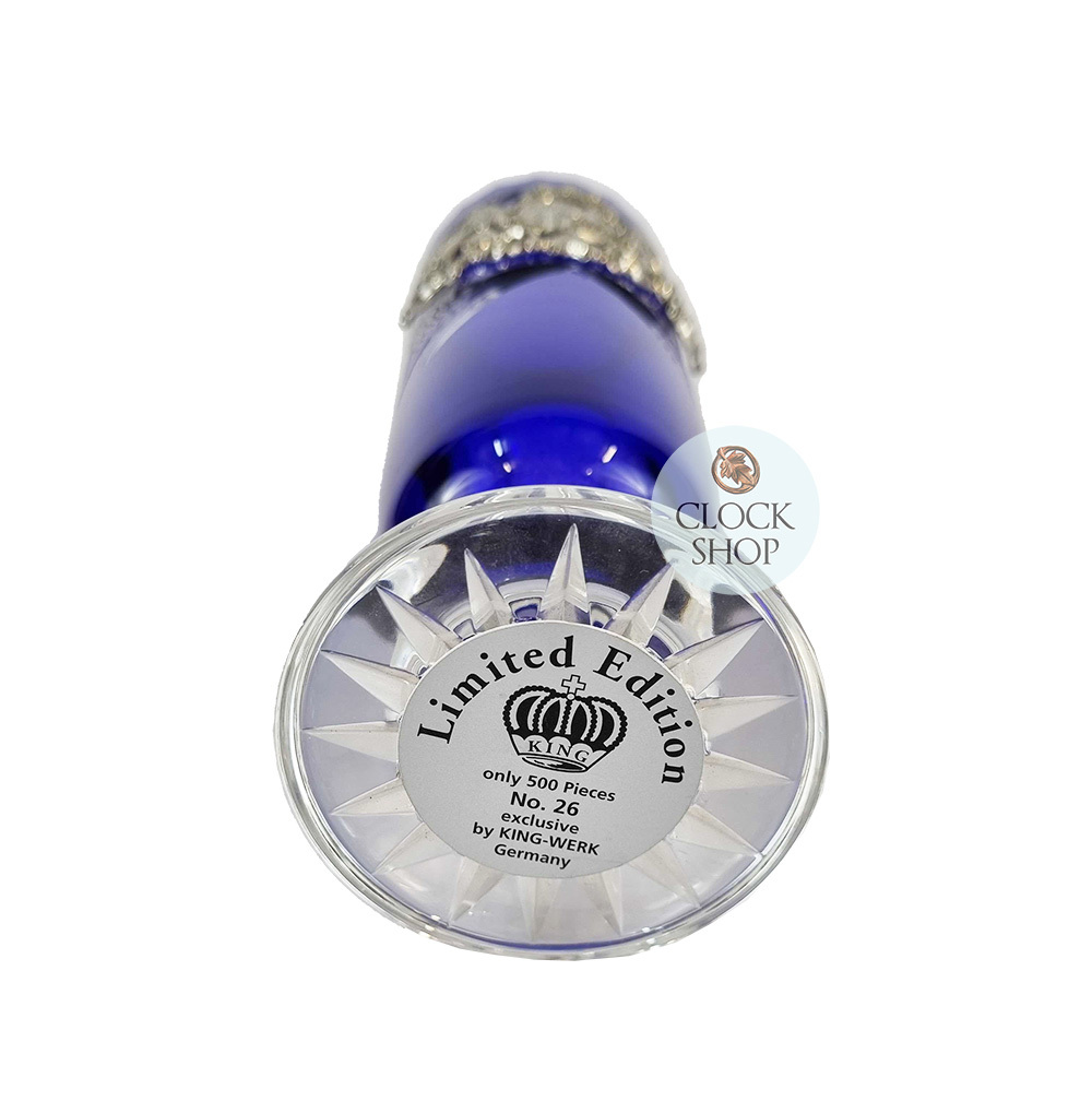 Lord Of Crystal Blue Glass Beer Cup with Bavaria Crest 0.5L By KING (Slight Lean) image