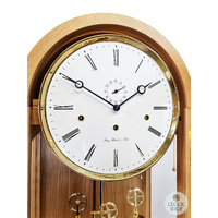 193cm Oak Contemporary Longcase Clock With Westminster Chime By HERMLE image