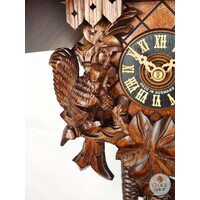 Squirrels 1 Day Mechanical Chalet Cuckoo Clock 28cm By HÖNES image