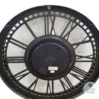 80cm Levi Silver Moving Gear Wall Clock By COUNTRYFIELD image