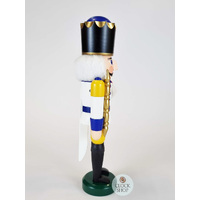 29cm Yellow & White King Nutcracker By Seiffener image