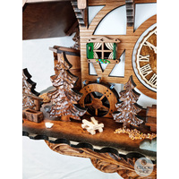 Beer Drinkers & Water Wheel Battery Chalet Cuckoo Clock 43cm By ENGSTLER image