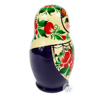 Kirov Russian Dolls- White Scarf & Purple Dress 15cm (Set Of 7) image