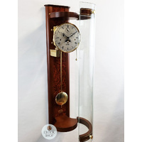 73cm Walnut 8 Day Mechanical Chiming Wall Clock With Curved Glass By AMS image