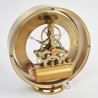 14cm Millendon Gold Battery Skeleton Table Clock By ACCTIM (Cracked Back) image