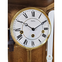 64cm Oak 8 Day Mechanical Chiming Wall Clock By AMS image