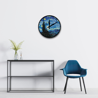 45cm The Starry Night Silent Modern Wall Clock By CLOUDNOLA image