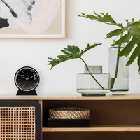 13.5cm Bloke Black Silent Analogue Alarm Clock By CLOUDNOLA image