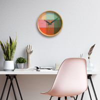 30cm Riso Collection Green & Pink Silent Wall Clock By CLOUDNOLA image
