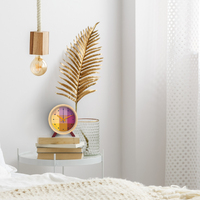 15cm Riso Collection Magenta & Yellow Silent Analogue Alarm Clock By CLOUDNOLA image