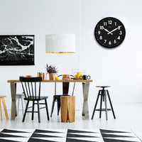 45cm Factory Collection Black Silent Wall Clock By CLOUDNOLA image
