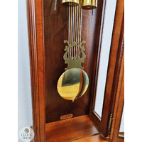118cm Walnut 8 Day Mechanical Regulator Wall Clock With Moon Dial By AMS image
