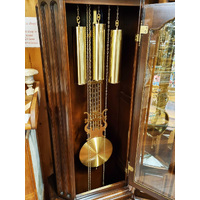 217cm Walnut Grandfather Clock With Westminster Chime & Moon Dial image