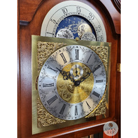 211cm Rich Walnut Grandfather Clock With Westminster Chime & Shelves image