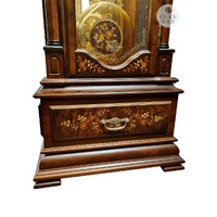 210cm Walnut Grandfather Clock With Calendar Dial By SCHNEIDER image