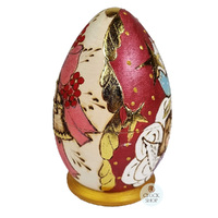 Woodburn Egg Russian Dolls- Red Angels 15cm (Set Of 5) image