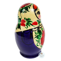 Kirov Russian Dolls- White Scarf & Purple Dress 12cm (Set Of 6) image