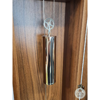 189cm Walnut Modern Skeleton Floor Clock With Bell Strike By HERMLE image