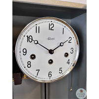 53.5cm Silver 8 Day Mechanical Chiming Wall Clock By HERMLE image