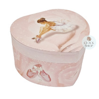 Pink Heart Glow In The Dark Ballerina Musical Jewellery Box (Tchaikovsky-Swan Lake) image