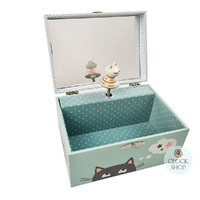 Dancing Cat Glow In The Dark Musical Jewellery Box (The Beatles-Let It Be) image