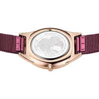 31mm Ultra Slim Collection Womens Watch With Purple Dial & Milanese Strap & Rose Gold Case By BERING image