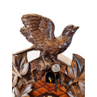 Birds & Leaves 1 Day Mechanical Carved Cuckoo Clock 30cm By SCHNEIDER image