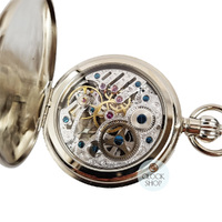 49mm Stainless Steel Unisex Mechanical Skeleton Pocket Watch By CLASSIQUE (Roman) image