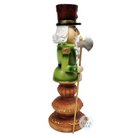25cm Green Nutcracker On Stand image