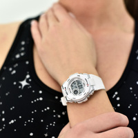 Digital EX10 Collection White and Silver Watch By SECTOR image