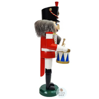 39cm Red & White Drummer Nutcracker By Seiffener image