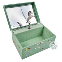 Geese Musical Jewellery Box With Dancing Horse (Invitation To Dance) image