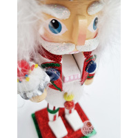 25cm Christmas Nutcracker With Cupcake Hat image