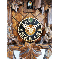 Bird & Squirrels 1 Day Mechanical Carved Cuckoo Clock 30cm By HÖNES image